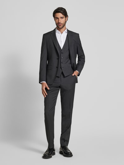 BOSS Slim Fit Anzughose aus reiner Schurwolle Modell 'GENIUS' Anthrazit 1