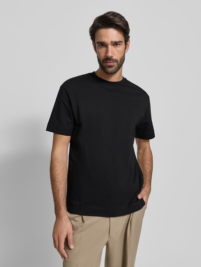 JOOP! Collection T-shirt met labeldetail, model 'Achilleas' Zwart - 4