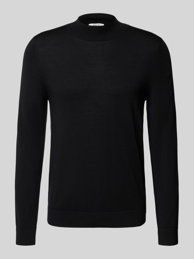 SELECTED HOMME Regular Fit Strickpullover aus reiner Merinowolle Modell 'TRAY' Black 2