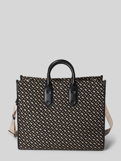 BOSS Black Women Tote bag met logomotief, model 'Sandy' Marineblauw - 2