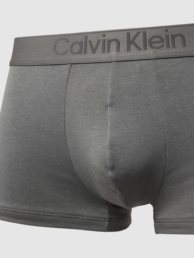 Calvin Klein Underwear Trunks mit elastischem Logo-Bund im 3er-Pack Mittelgrau 2