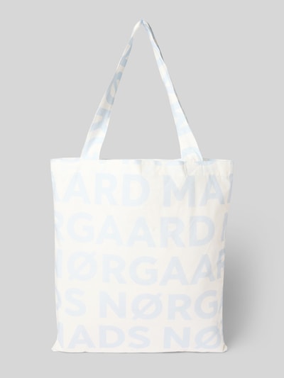 MADS NØRGAARD Handtasche mit Label-Patch Modell 'Sacky Atoma' Hellblau 4