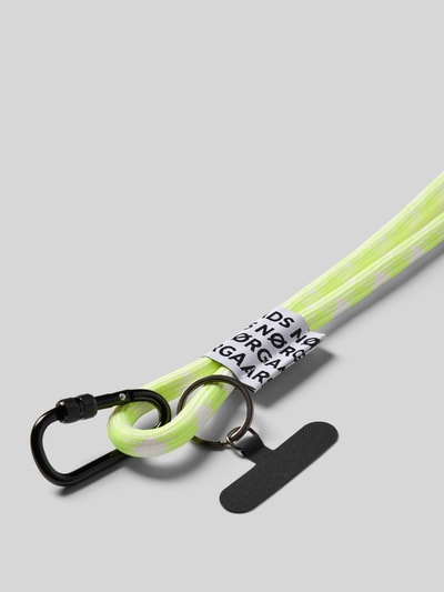 MADS NØRGAARD Schlüsselanhänger mit Label-Detail GELB 2