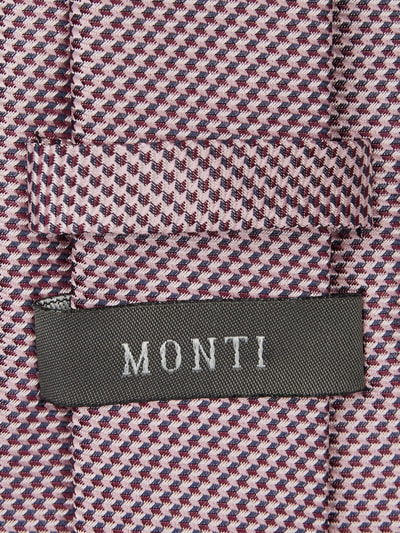 Monti Stropdas van pure zijde (7 cm) Roze - 2