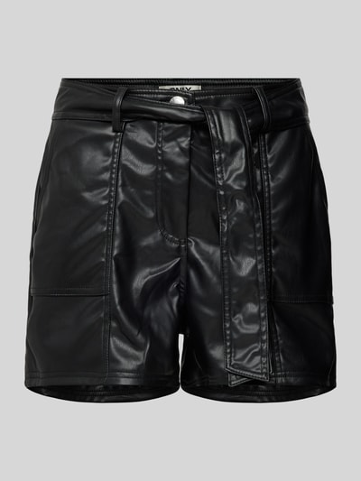 Only Shorts in Leder-Optik Modell 'CLIO' Black 2