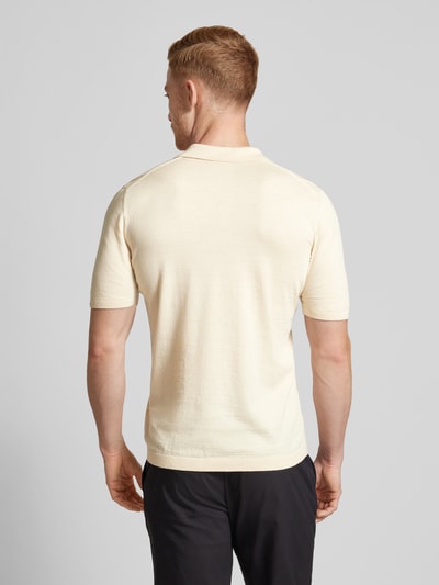 CK Calvin Klein Regular Fit Poloshirt mit Knopfleiste Beige 5