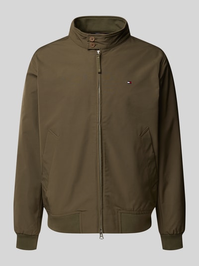 Tommy Hilfiger Jack met logostitching, model 'HARRINGTON' Olijfgroen - 2