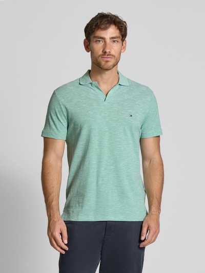 Tommy Hilfiger Koszulka polo o kroju Regular Fit z czystej bawełny Jasnozielony melanż 4