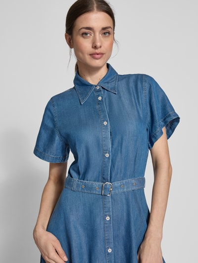 HUGO Jeanskleid mit Gürtel Modell 'Kastami' Hellblau 3