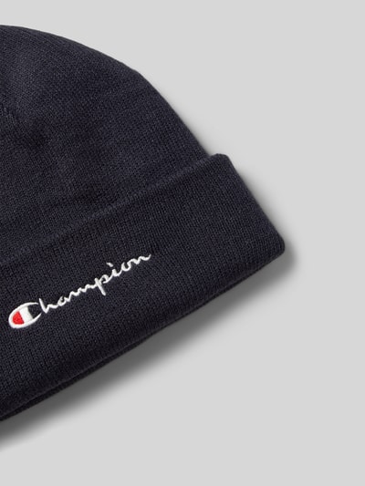 CHAMPION Beanie mit Label-Stitching Dunkelblau 2