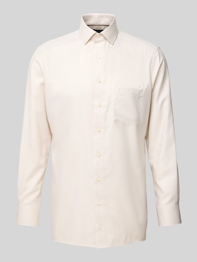 OLYMP Super slim fit zakelijk overhemd met kentkraag Zand - 2