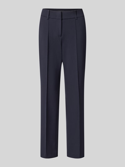 Produktfoto, dunkelblaue Regular Fit Schmale Hose mit Viskose-Baumwoll-Anteil Modell 'FARAH' von CAMBIO, Damen Schmale Hose.