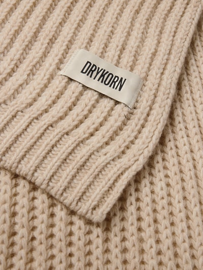 Drykorn Sjaal met labeldetail, model 'CRONICA' Zand gemêleerd - 2