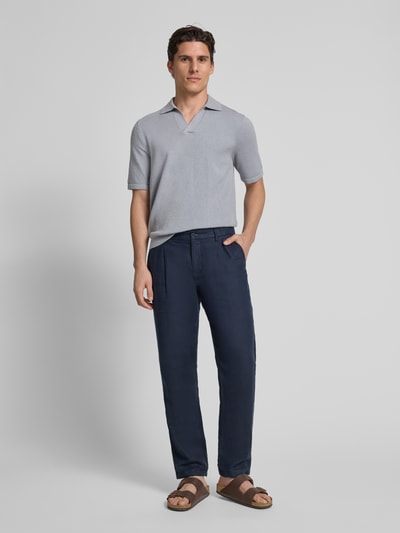JAKE*S STUDIO MEN Poloshirt mit Strukturmuster Sky 1