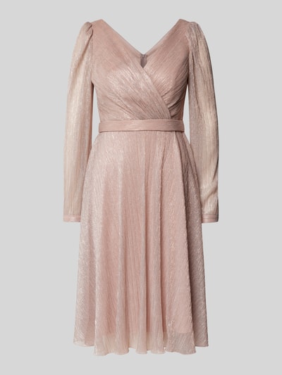 TROYDEN COLLECTION Cocktailkleid in Wickel-Optik Rose 1