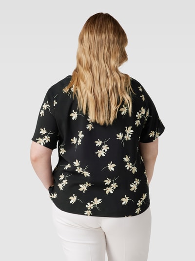 Vero Moda Curve Bluzka PLUS SIZE ze zwierzęcym nadrukiem model ‘EASY’ Czarny 5