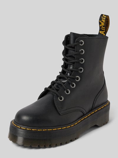 Dr. Martens Schnürboots aus Leder mit Ziernaht Modell 'Jadon' Black 1