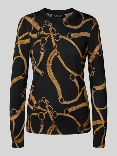 Lauren Ralph Lauren Strickpullover mit Rundhalsausschnitt Modell 'SHAVONNE' Black 2