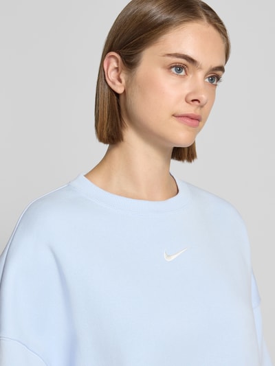Nike Relaxed Fit Sweatshirt aus reiner Baumwolle Modell 'Phoenix' Hellblau 3