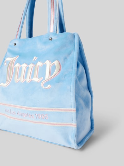 Juicy Couture Shopper mit Label-Stitching Modell 'IRIS' Hellblau 3