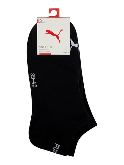 Puma Sneakersocken mit Label-Details im 3er-Pack Black 2