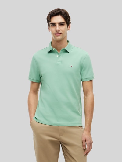 Tommy Hilfiger Koszulka polo o kroju regular fit z mieszanki bawełny Jasnozielony 4