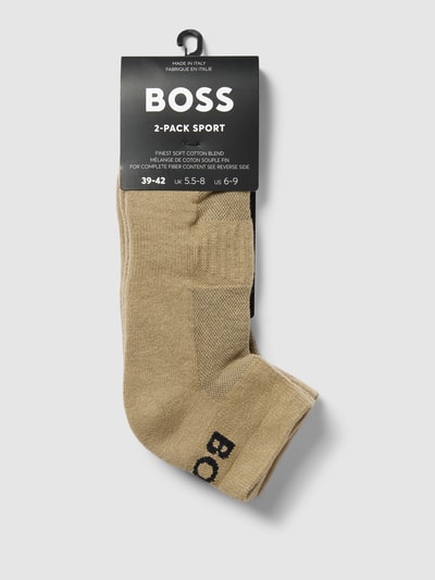 BOSS Socken mit Label-Print im 2er-Pack Schilf 3