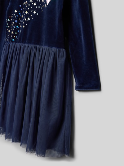 Happy Girls Kleid im 2-in-1-Look mit Pailletten Marine 2