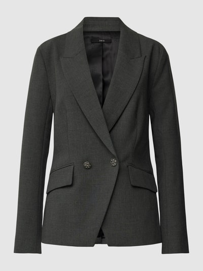 Zero Blazer met reverskraag en knoopsluiting Antraciet - 2