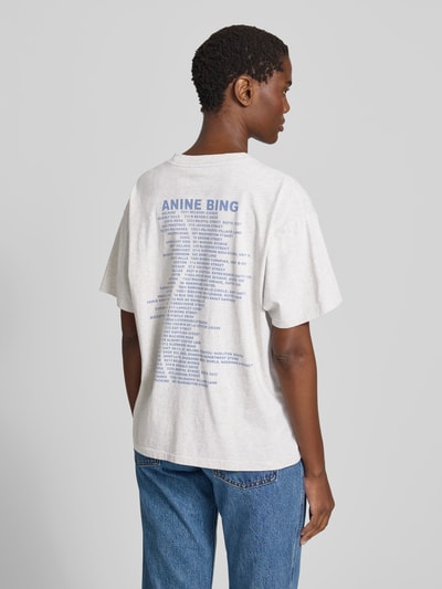 Anine Bing Oversized T-Shirt mit Logo-Print Mittelgrau 5