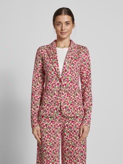 ICHI Slim Fit Blazer mit Paspeltaschen Modell 'KATE' Pink 4