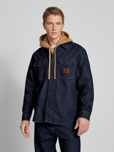 Carhartt Work In Progress Jeansjacke mit Label-Badge Modell 'LINCOLN' Jeansblau 4