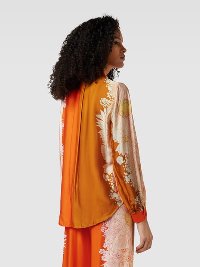 Oilily Bluse mit floralem Print Modell 'BAIN' Orange 5