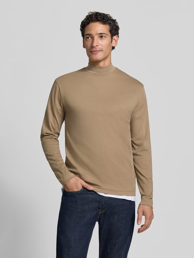 DRYKORN Shirt met lange mouwen met opstaande kraag model 'MORITZO' Beige - 4