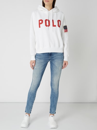 Polo Ralph Lauren Bluza z kapturem z naszywką z logo Biały 1