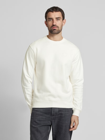 Scotch & Soda Sweatshirt mit gerippten Abschlüssen Offwhite 4