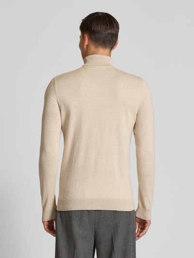 SELECTED HOMME Regular fit gebreide pullover van puur katoen, model 'BERG' Offwhite gemêleerd - 5
