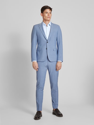 BOSS Slim Fit Regular fit zakelijk overhemd met kentkraag, model 'Hank' Bleu - 1
