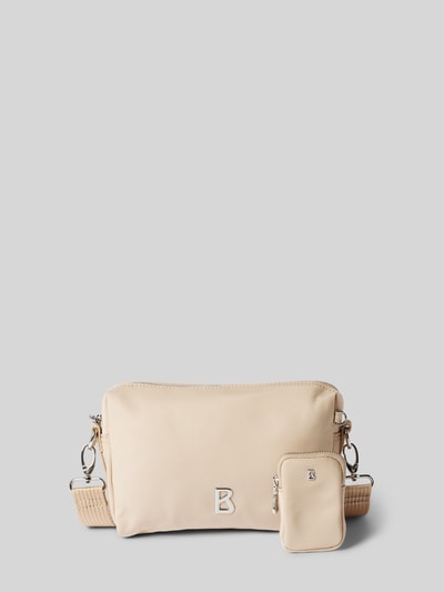 BOGNER Handtasche mit Logo-Applikation Modell 'VERBIER PLAY PUCKIE' Beige 2