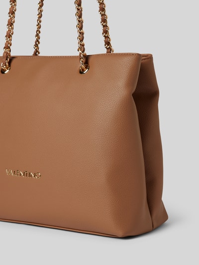 VALENTINO BAGS Torba shopper z aplikacją z logo model ‘ARCADIA’ Camel 2