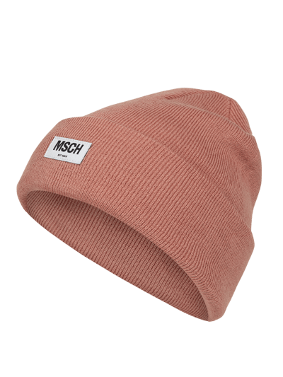 MSCH Copenhagen Beanie mit Logo Modell 'Mojo' Altrosa 1