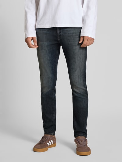Jack & Jones Slim Fit Jeans im Used-Look Modell 'GLENN' Dunkelblau 4
