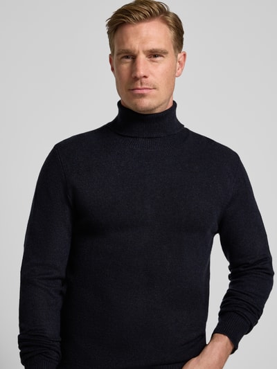 Casual Friday Gebreide coltrui, model 'HEINE' Donkerblauw - 3