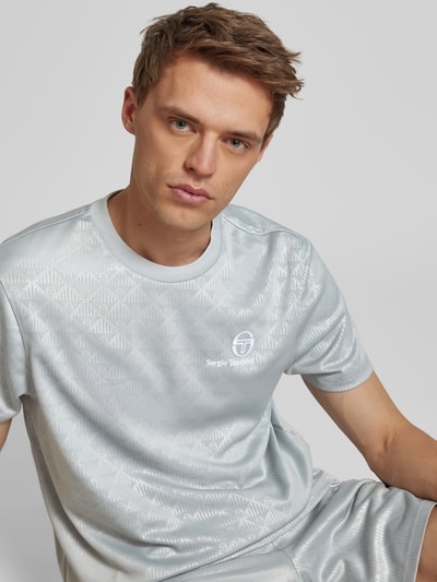 SERGIO TACCHINI T-shirt met labelstitching Lichtgrijs - 3