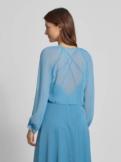V.M. Cocktailjacke aus Chiffon in verkürzter Passform Hellblau 5