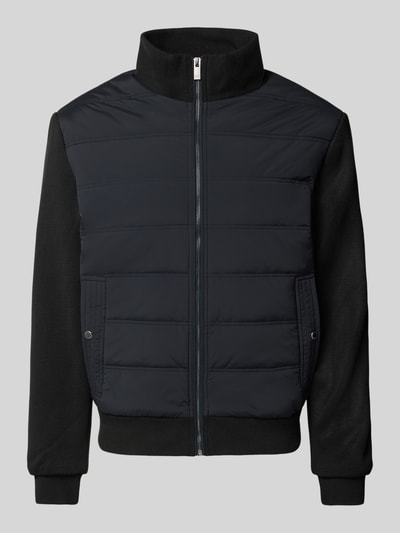 Christian Berg Men Gewatteerd jack met opstaande kraag Zwart - 2