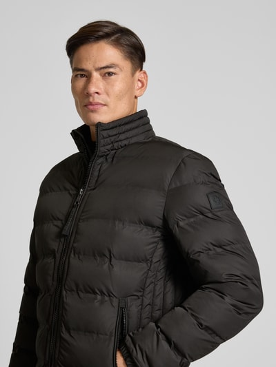 Strellson Regular fit gewatteerd jack met opstaande kraag, model 'MODENA FUSED' Zwart - 3