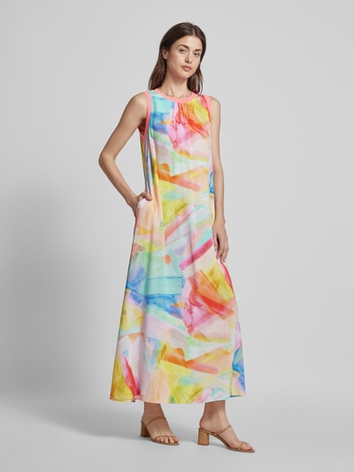 Emily Van den Bergh Maxi-jurk met all-over print Felroze - 1