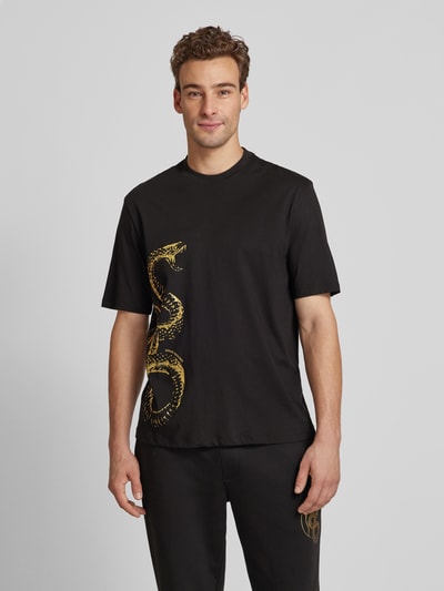 ARMANI EXCHANGE T-Shirt mit Motiv-Print Black 4