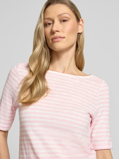 s.Oliver RED LABEL Relaxed Fit T-Shirt aus reiner Baumwolle Hellrosa 3